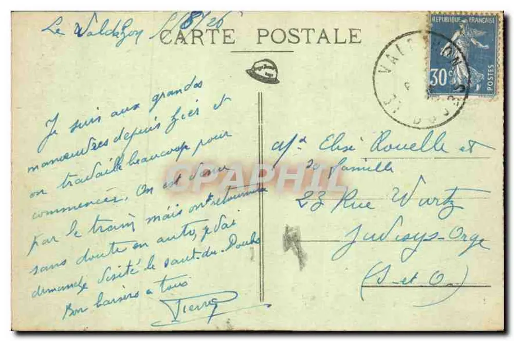 Lager von VALDAHON (Doubs) — Aufnahme aus der Luft — Edit. A. Girod, Valdahon - Rückseite