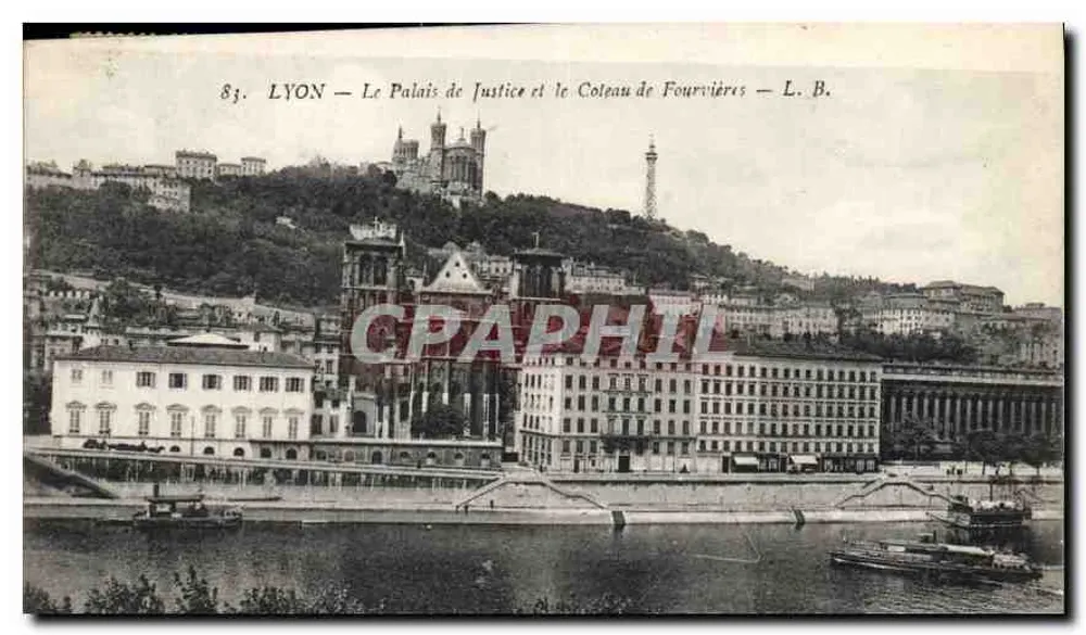 LYON — Le Palais de Justice et le Coteau de Fourvières — L. B. - Vorderseite