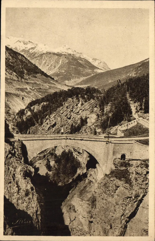 Briancón — Ansicht des Asfeldbrückens — Photo WAX - Vorderseite