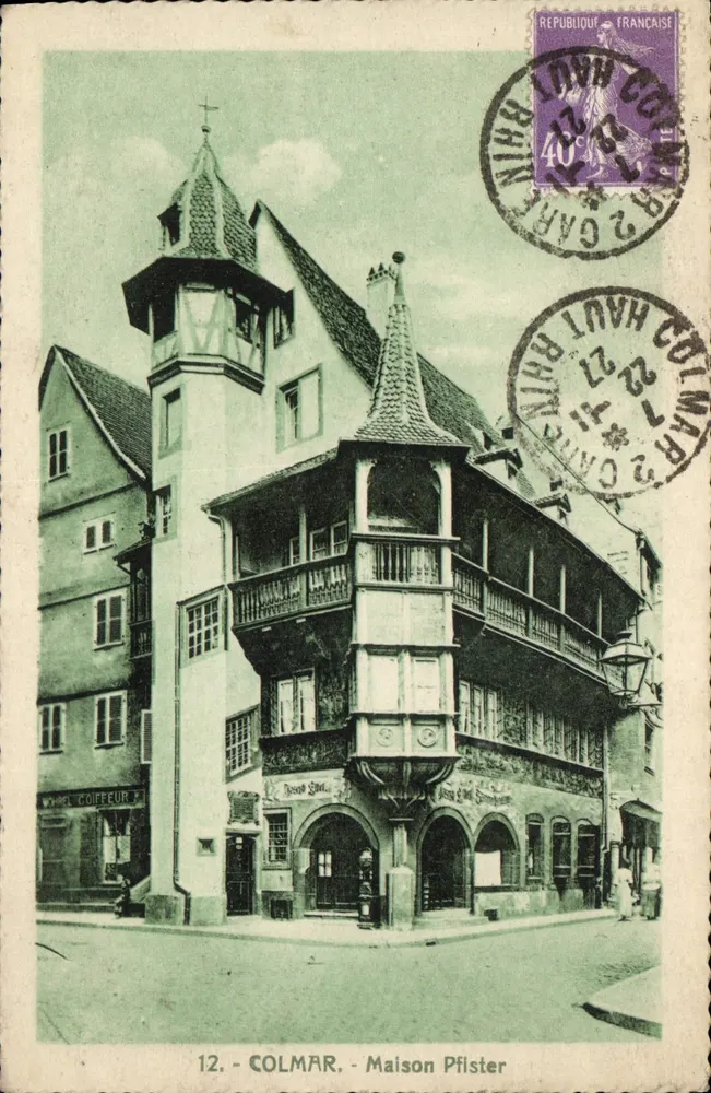Colmar - Casa Pfister — editor 'W. Coiffeur' n°12 - Frente