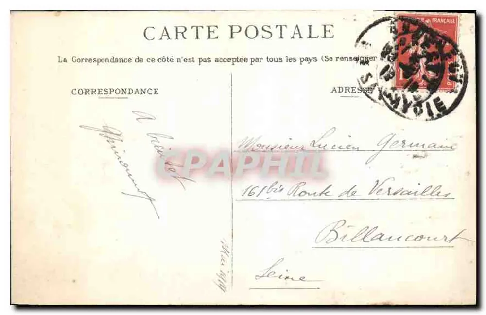 Annecy — Insel der Schwäne und La Tournette — J.P. n°70 - Rückseite
