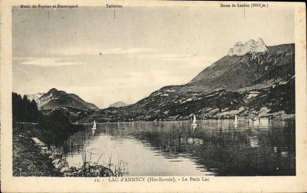 Lac d'Annecy (Hte-Savoie) — Le Petit Lac — L. Faurez, éditeur, n°12 - Vorderseite