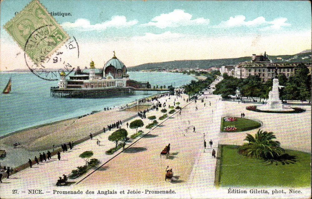 Nice — Promenade des Anglais und Jetée — Ausgabe Giletta, Foto, Nice - Vorderseite