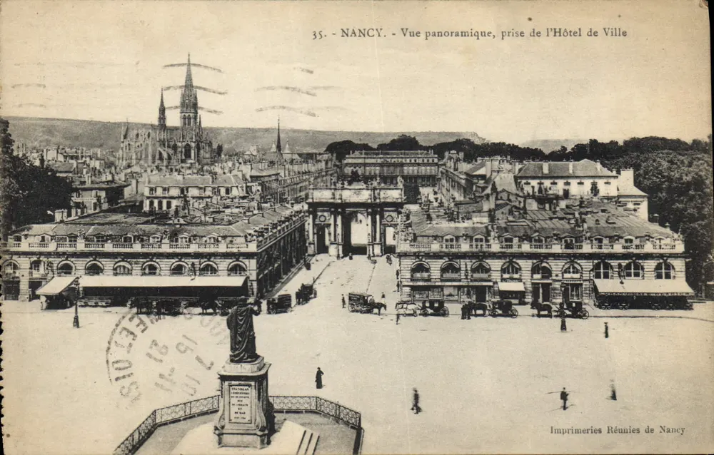 NANCY - Panoramablick, aufgenommen vom Rathaus — Imprimeries Réunies de Nancy, n°35 - Vorderseite