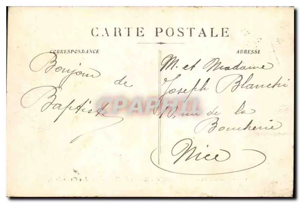Marseille — Ansicht der Allées de Médithan und der Capucines - Rückseite