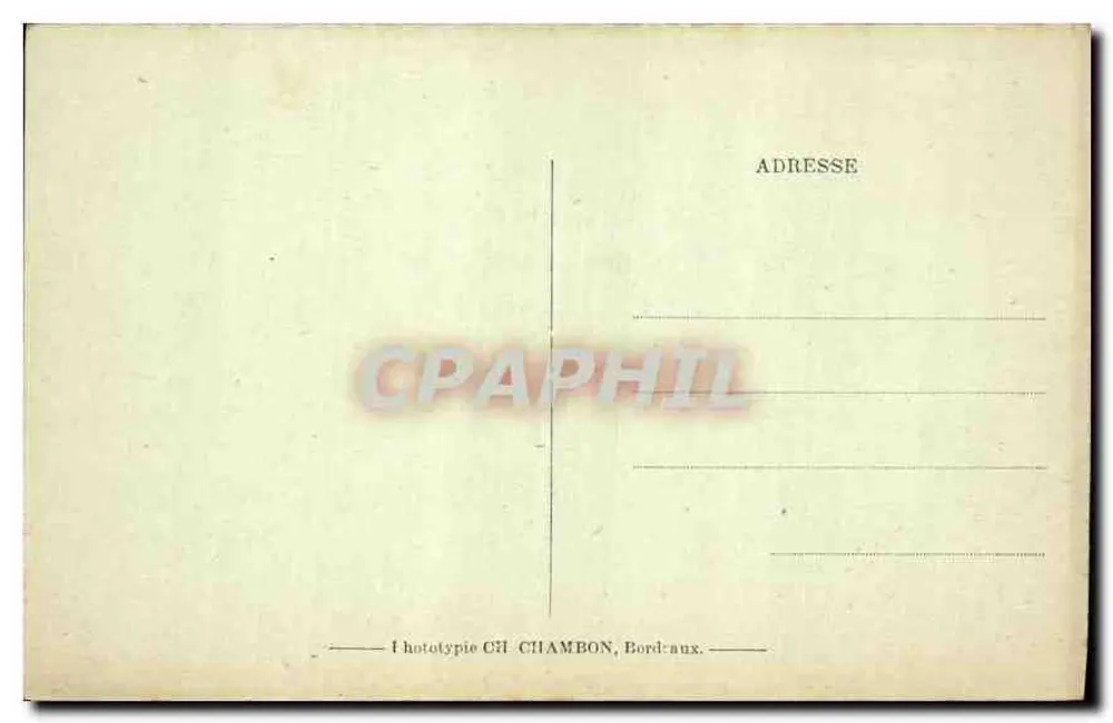 Bordeaux — Monument dos Girondins — C.B. - Verso