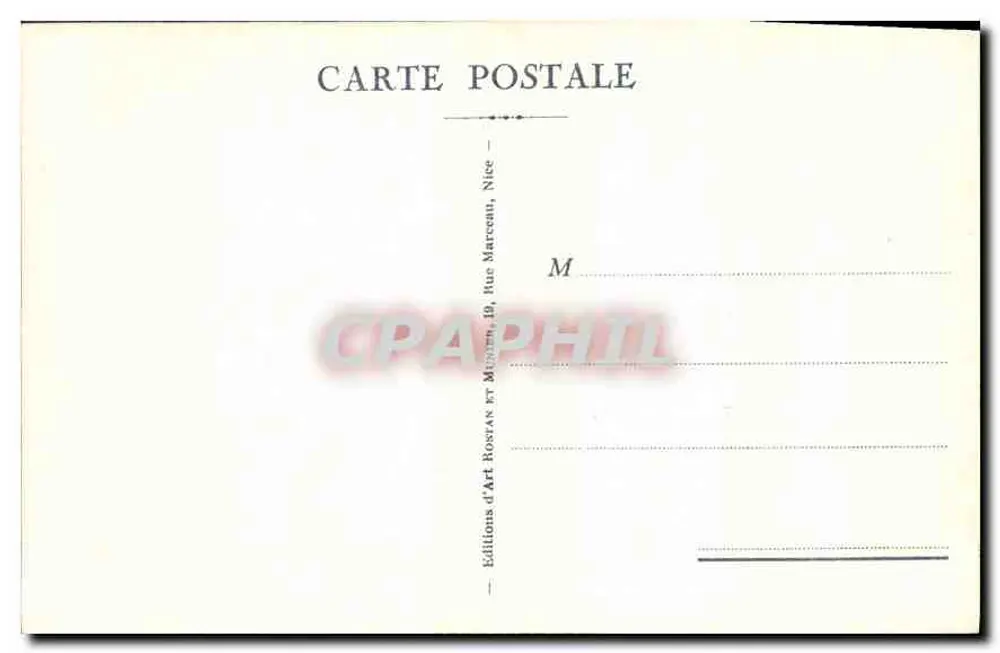 Antibes — Het Fort Carré — Edities van Kunst Rosstan, Nizza - Achterkant