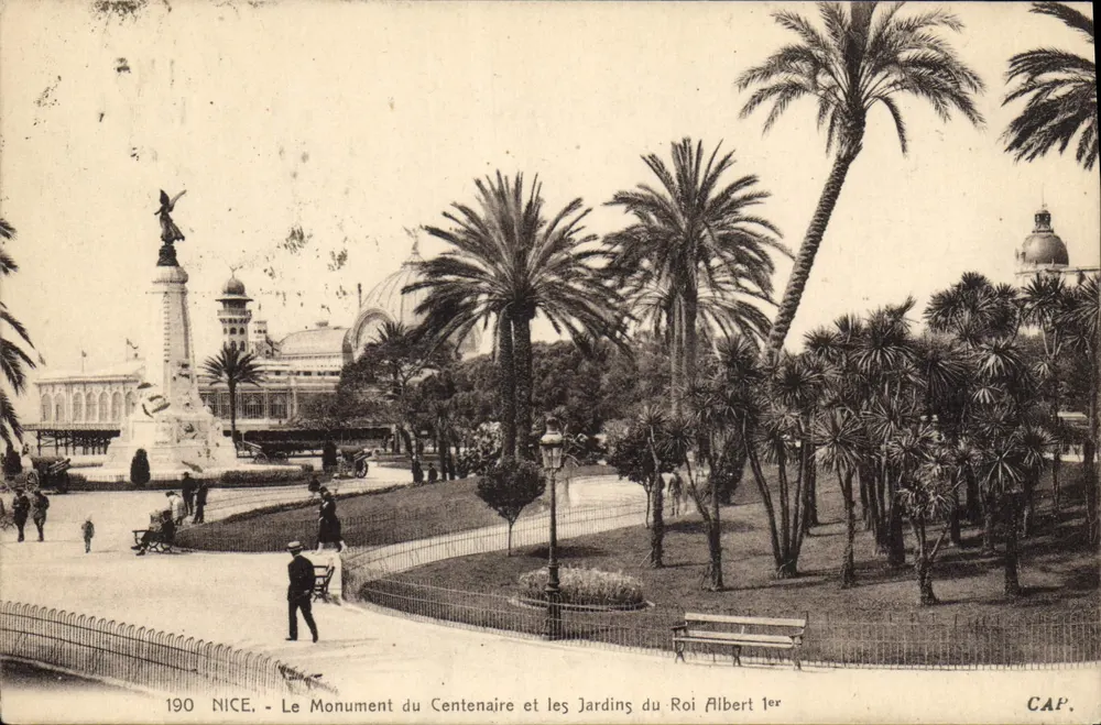 Nice - Das Centenar-Monument und die Gärten des Königs Albert I — CAP. - Vorderseite