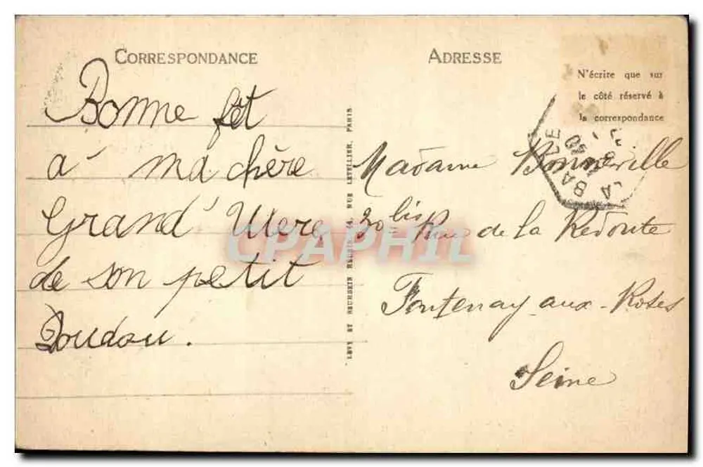 La Baule — La Plage — La Descente des Bains — LL - Verso