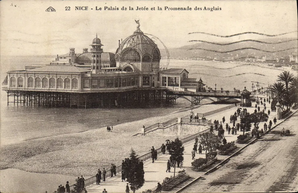 NICE - Das Jetty-Palais und die Promenade des Anglais — Antike Ansichtskarte Nr. 22, Verlag Antike Ansichtskarte - Vorderseite