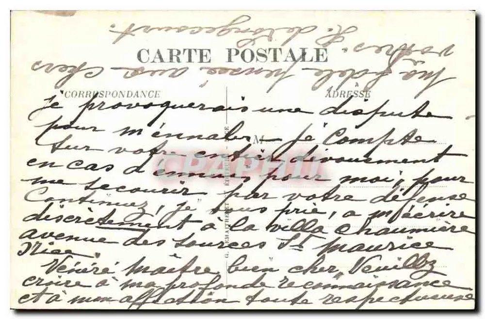 Nice — Park Albert I und Municipales Casino — n° 140 - Rückseite