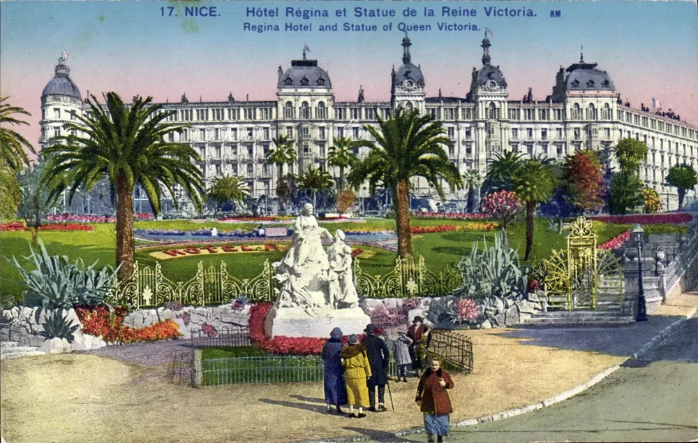 Nice — Regina Hotel und Statue der Königin Victoria — RM - Vorderseite