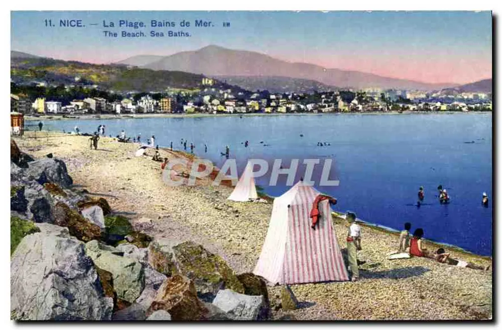 Nice — A Praia. Banhos de Mar — HM - Frente