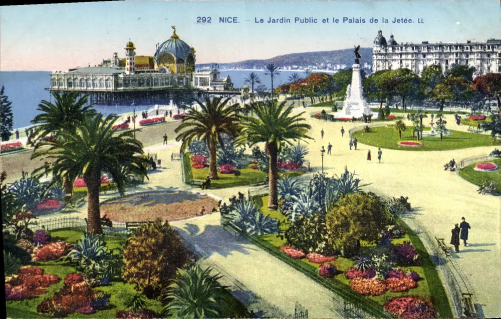 Nizza — Öffentlicher Garten und das Palast der Jetty — LL, n°292 - Vorderseite