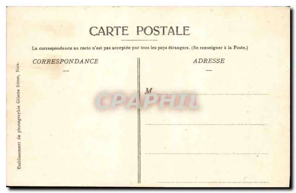 NICE — Promenade dos Ingleses — Edição Glietta, fot. Nice, n°148 - Verso