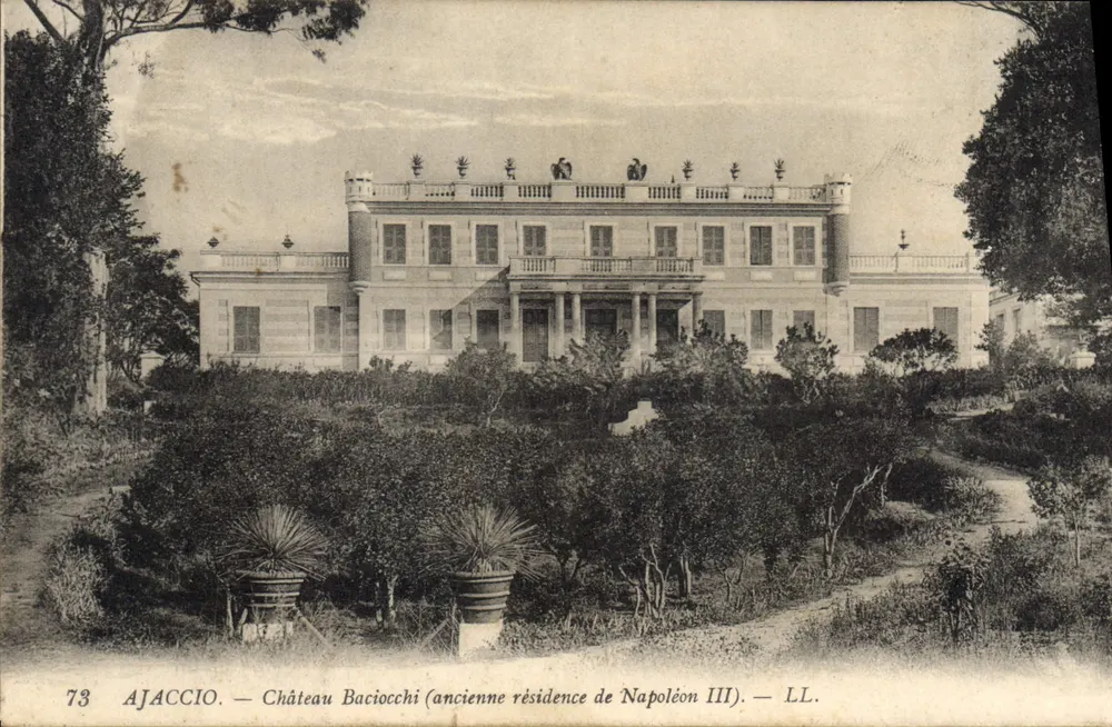 Ajaccio — Schloss Baciocchi (ehemalige Residenz Napoleons III.) — LL. - Vorderseite
