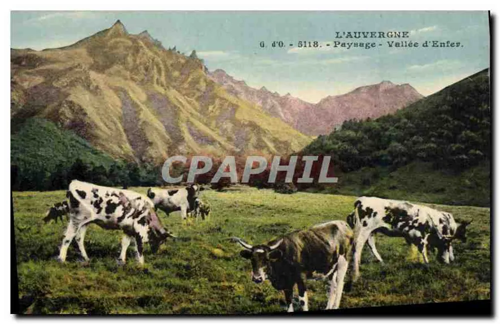 L'Auvergne - Paysage - Vallée d'Enfer - G. d'O. - 5118 - Recto