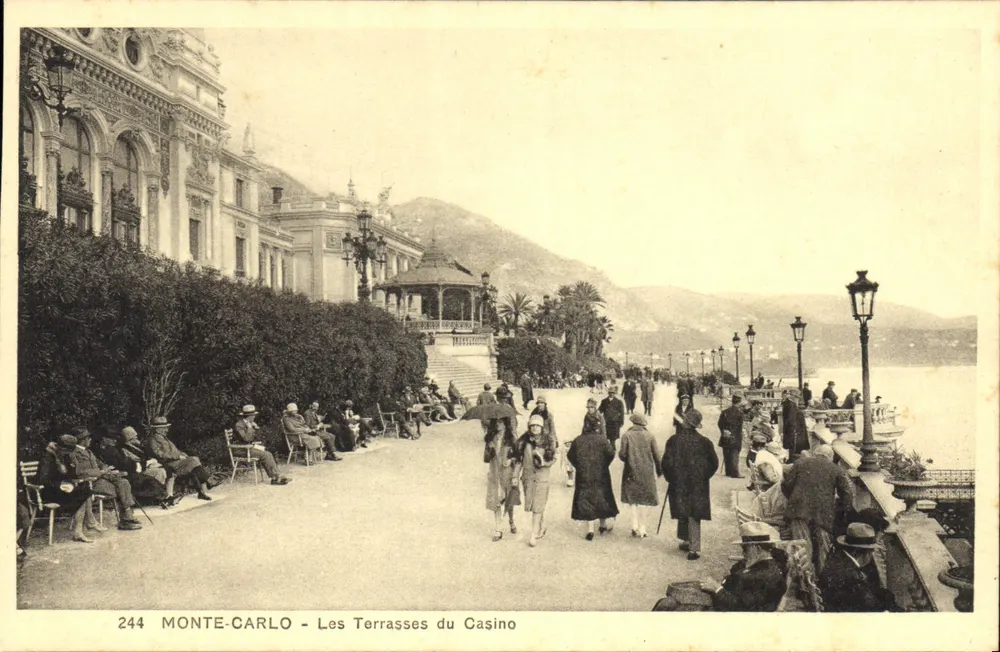 Monte-Carlo — Die Terrassen des Casinos — Edition Madame Ténot, n°244 - Vorderseite