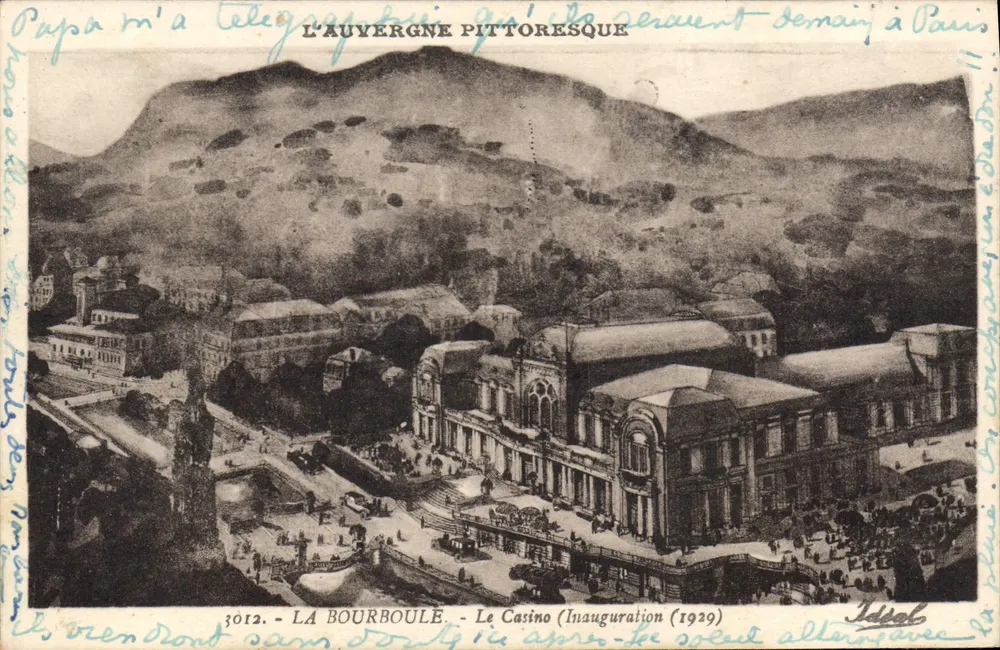 La Bourboule - Das Casino (Eröffnung 1929) — Éditions Idéal, n° 3012 - Vorderseite