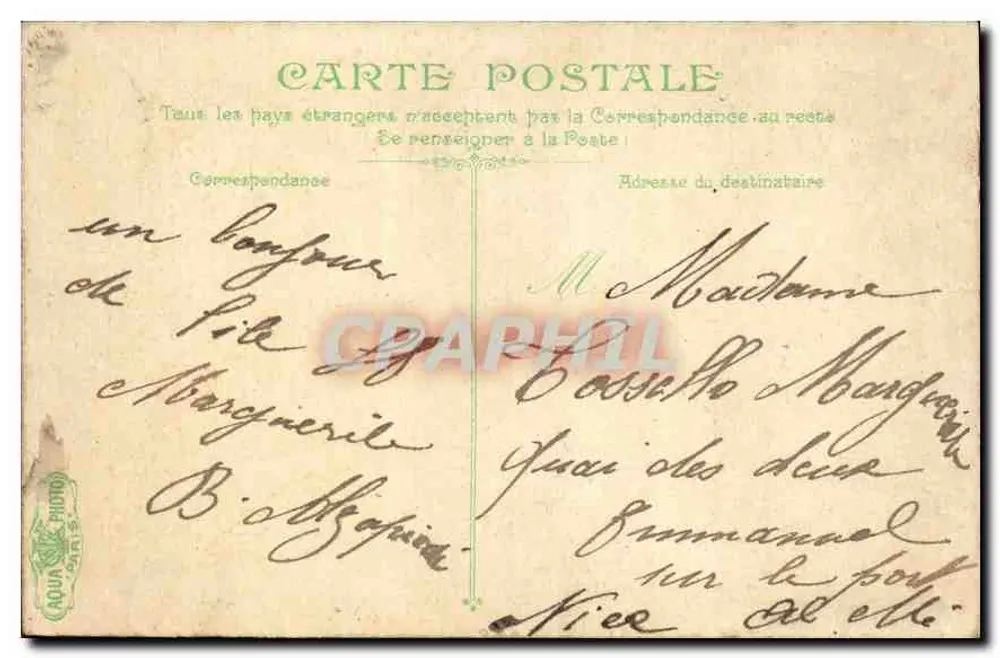 Pozo y molino de viento — Saint-Marcq-en-Baroeul — editor desconocido, número de serie no visible - Reverso