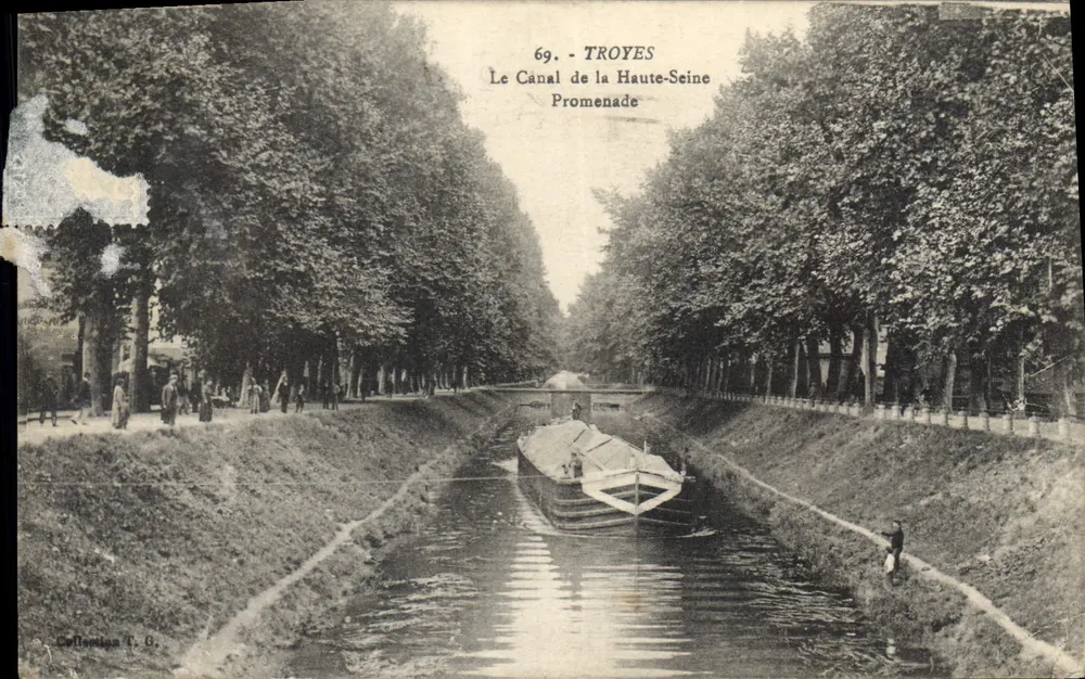Troyes - Der Kanal der Haute-Seine, Promenade — Sammlung T. G., n° 69 - Vorderseite