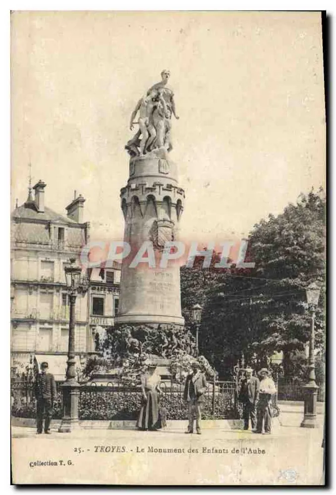 Troyes - Der Denkmal der Kinder der Aube — Sammlung T. G. - Vorderseite
