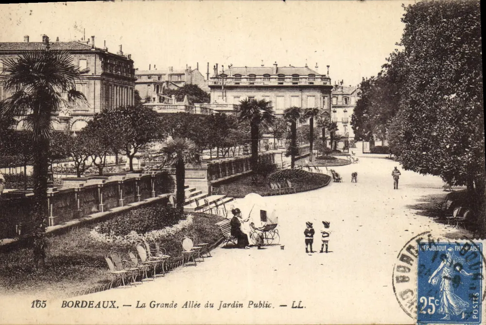 Bordeaux — Die Große Allee des Öffentlichen Gartens — LL. - Vorderseite