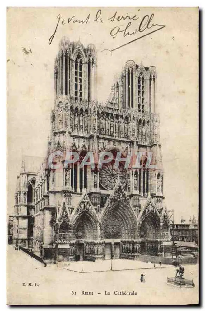 Reims — A Catedral — E.M.R. 61 - Frente