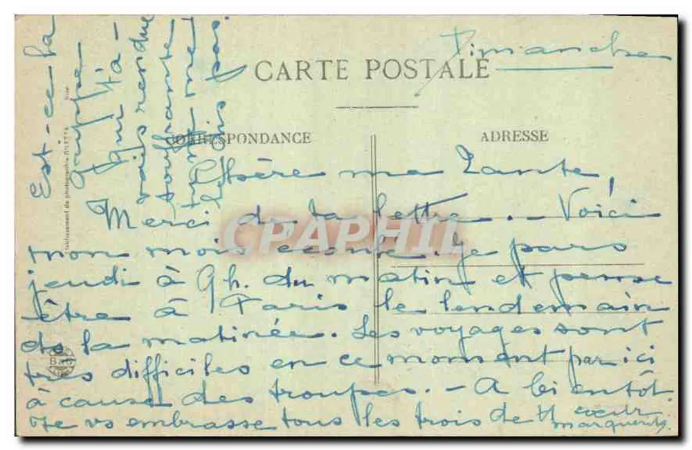 CANNES — Góry Estérel — nieznany wydawca, numer seryjny 535 - Rewers