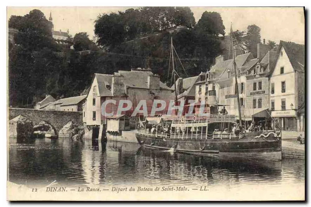 Dinan — La Rance — Abfahrt des Bootes von Saint-Malo — LL. - Vorderseite