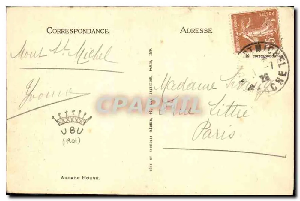 Monte-São-Mihiel — Casa da Arco — ND. - Verso