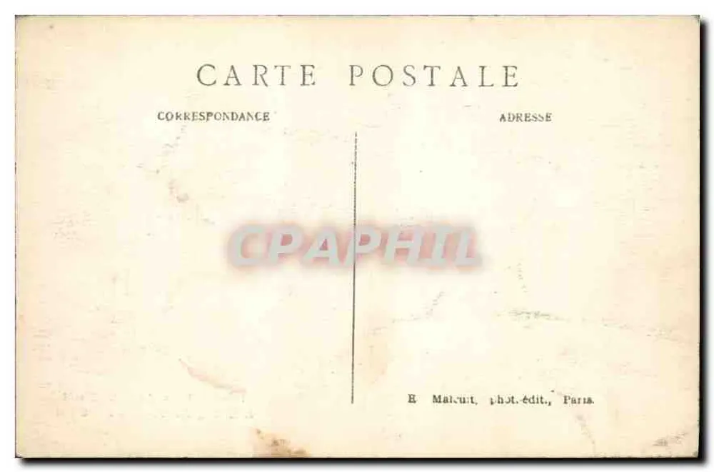 L'Étang de Trivaux — Bosque de Meudon — E. M. - Verso