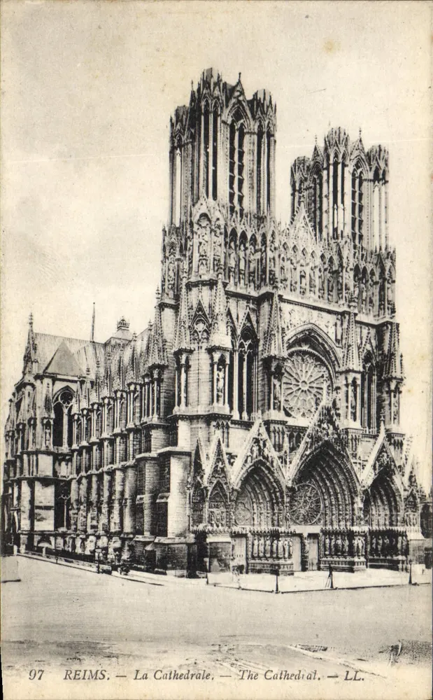 Reims — A Catedral — LL. — N° 97 - Frente