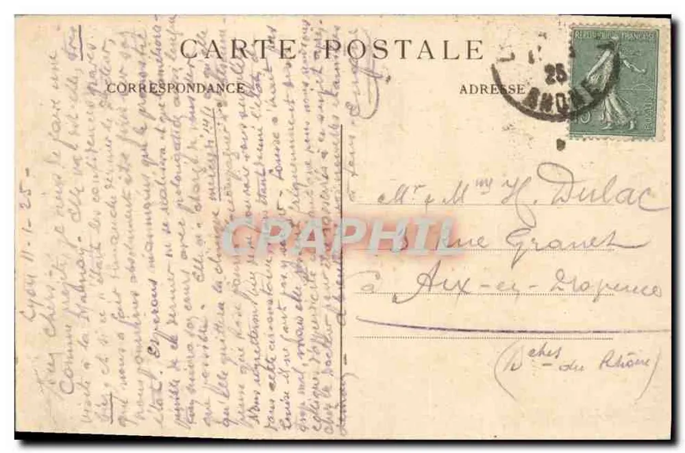 LYON — Park de la Tête-d'Or — Der Schwanenwinkel — E.R. - Rückseite