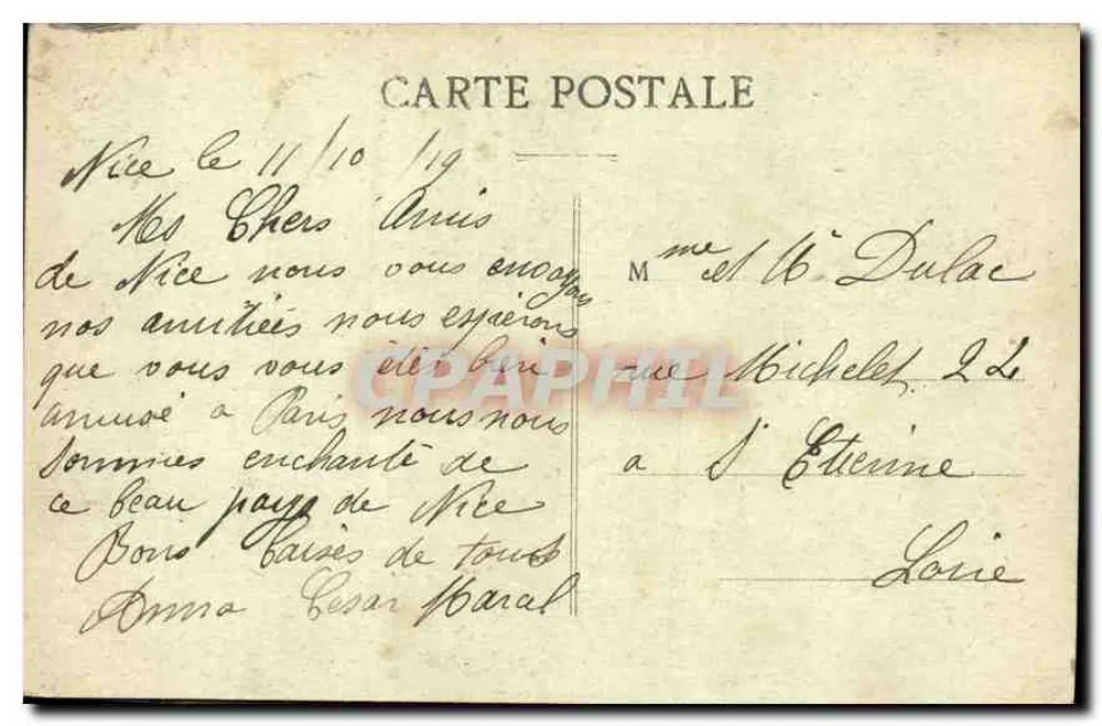 Nice — Casino Municipal — P. M. édit. Nice, n°32 - Verso