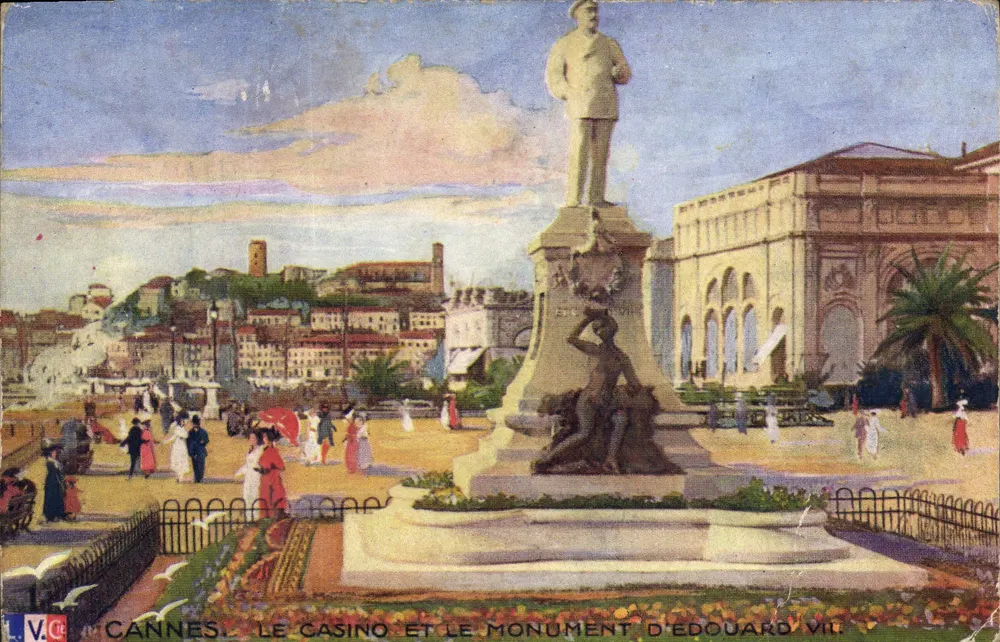 Cannes. Das Casino und das Denkmal von Edward VII — Verlag V.C. - Vorderseite