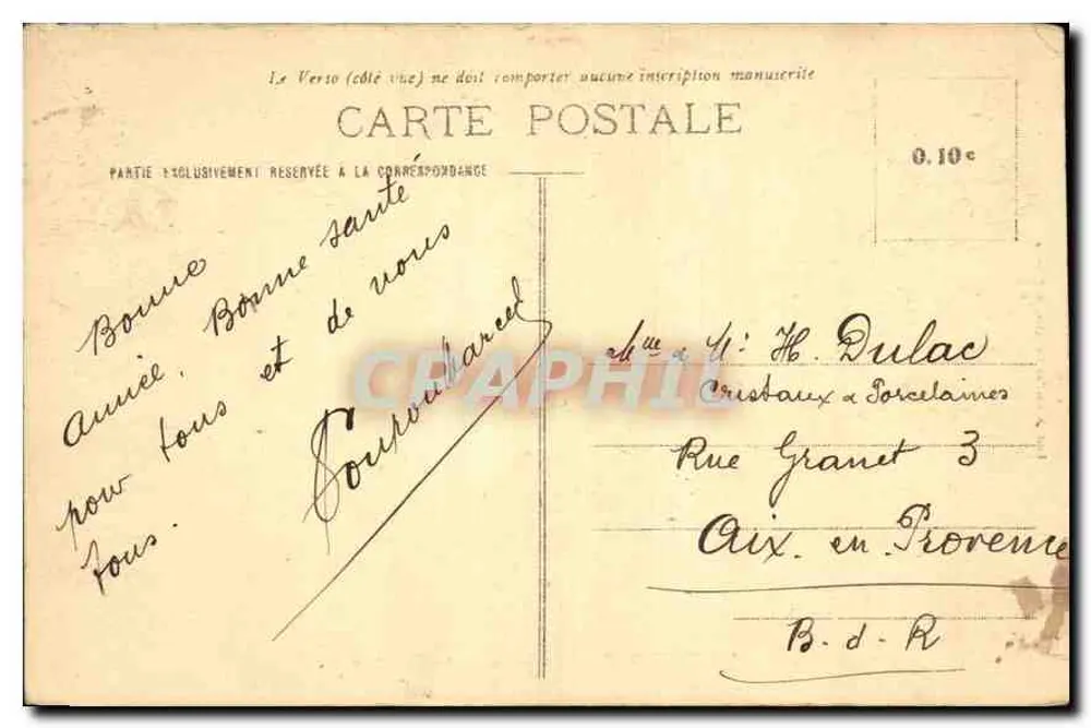 Saint-Étienne - Place Marengo - A Prefeitura — Ed. Nouvelles Galeries, St-Étienne - Verso