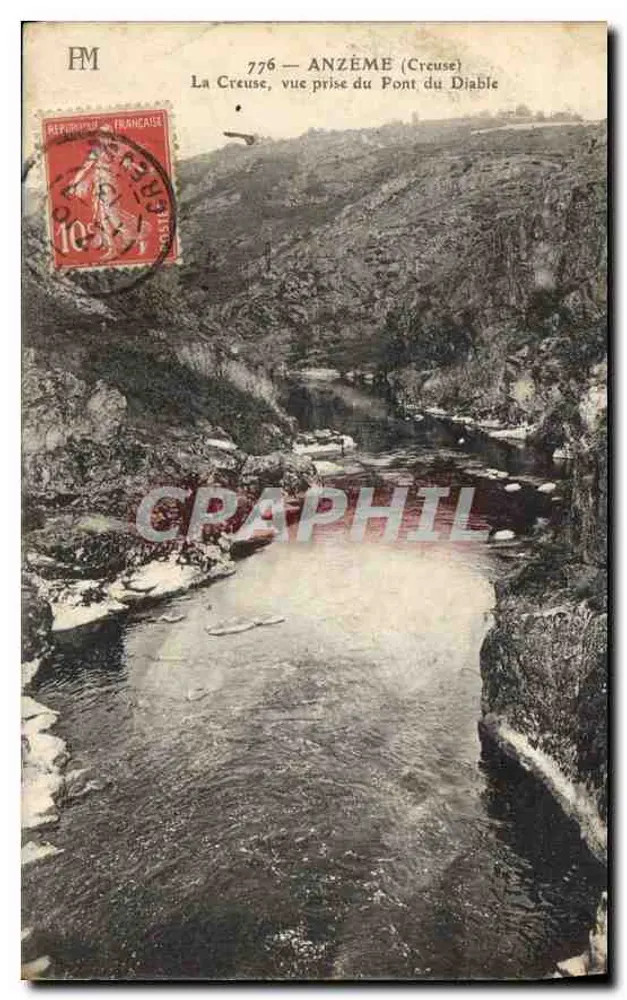 Anzême (Creuse) — Aussicht vom Pont du Diable — Verlag PM, n° 776 - Vorderseite