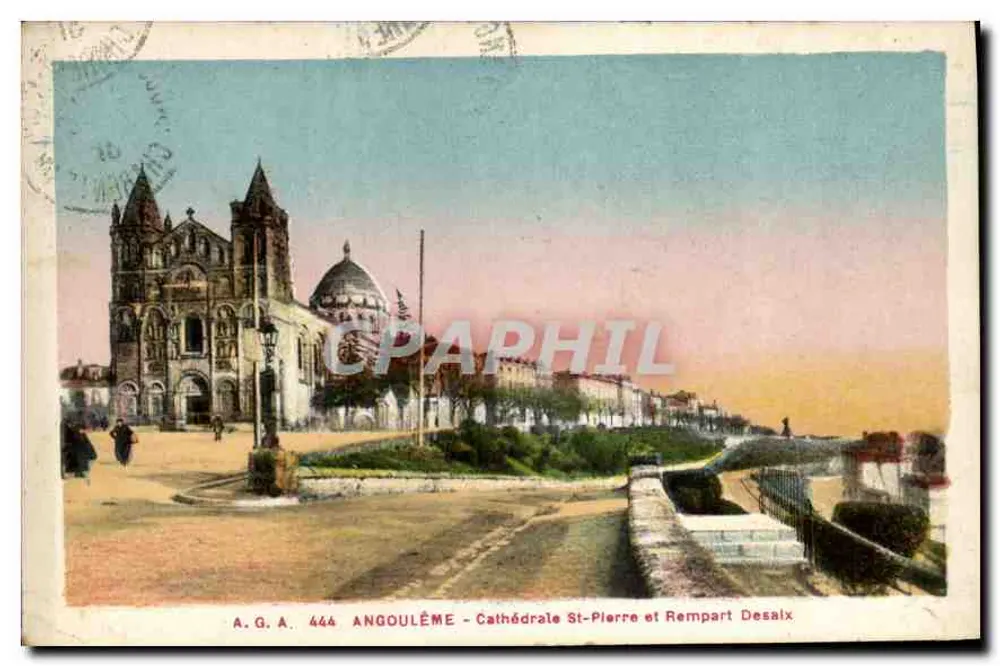 Angoulême - Kathedrale Saint-Pierre und Bastion Desaix — A.G.A. 444 - Vorderseite