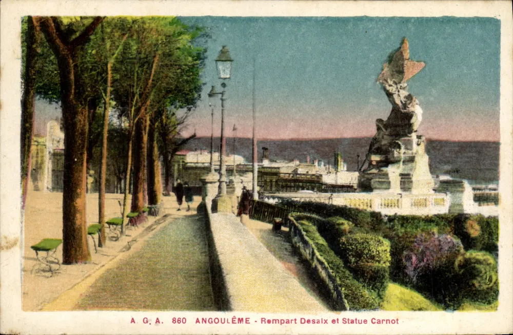 Angoulême - Rempart Desalx e Estátua de Carnot — A.G.A. 860 - Frente