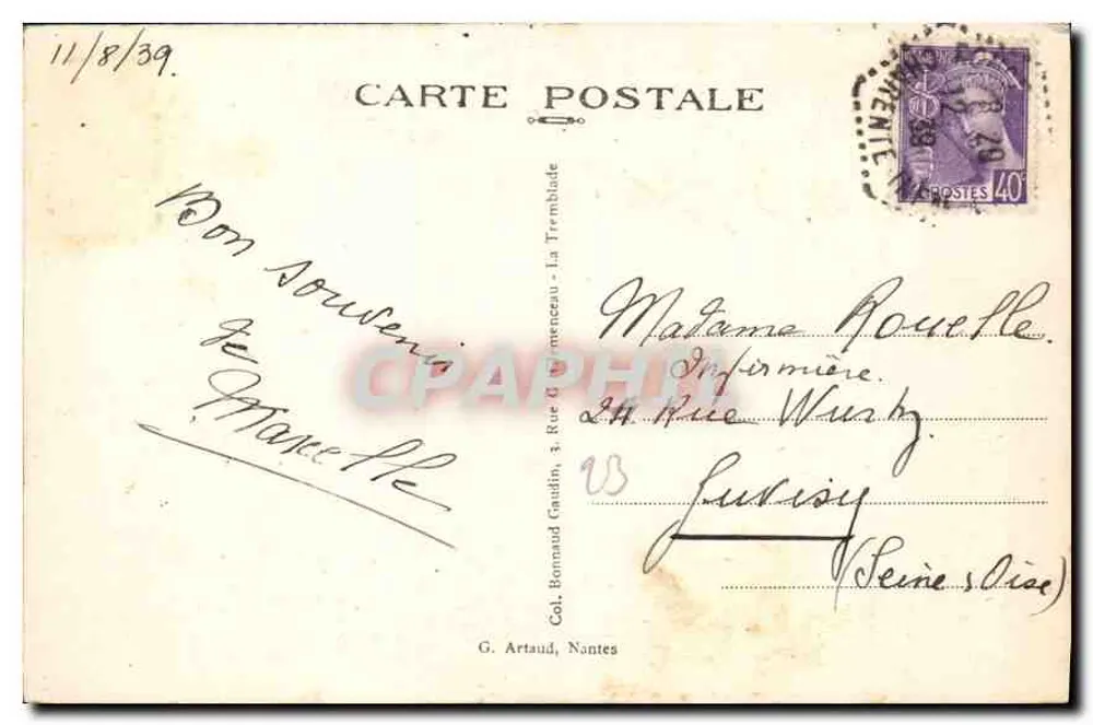 Ronce-les-Bains (Ch.-Inf.) — La Cèpe — Saby - Verso
