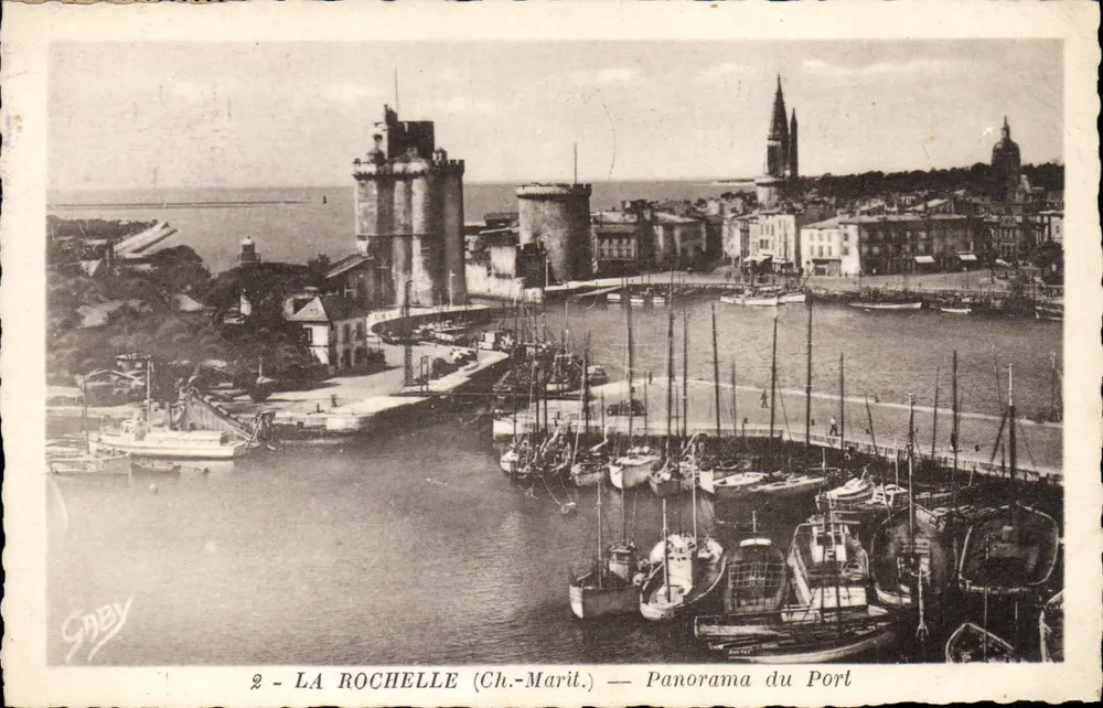 La Rochelle (Ch.-Marit.) — Panorama des Hafens — Editions Gaby - Vorderseite