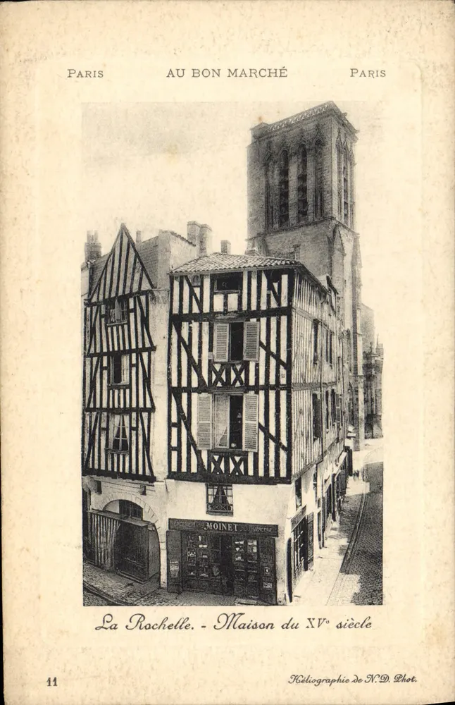 La Rochelle - Casa do século XV — Au Bon Marché, Paris, n°41 - Frente