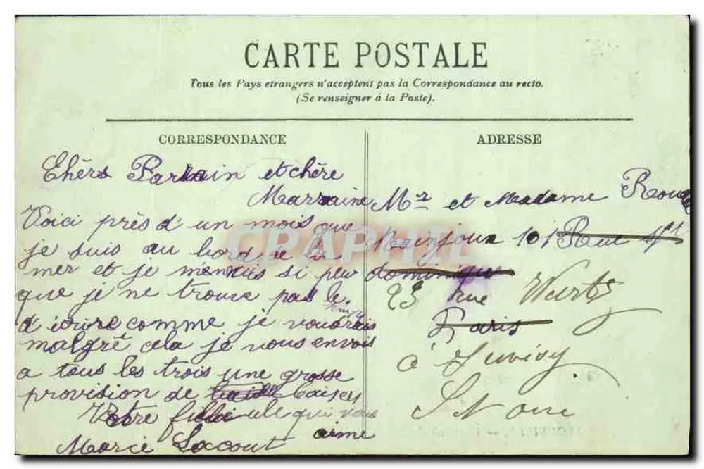 TROUVILLE — Ankunft des Bootes aus Havre — LL — Nr. 56 - Rückseite