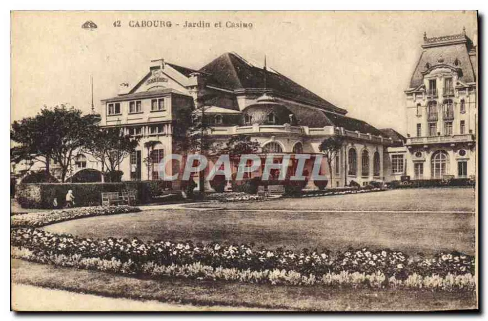 Cabourg - Jardim e Casino — editor desconhecido, número de série 42 - Frente