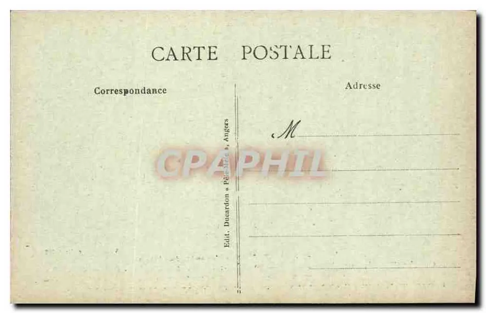 Angers — Vista geral do Castelo — Vise Nuntis, n° 104 - Verso