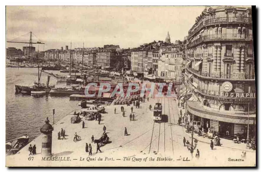 Marselha — O Cais do Porto — LL. — Selecta - Frente