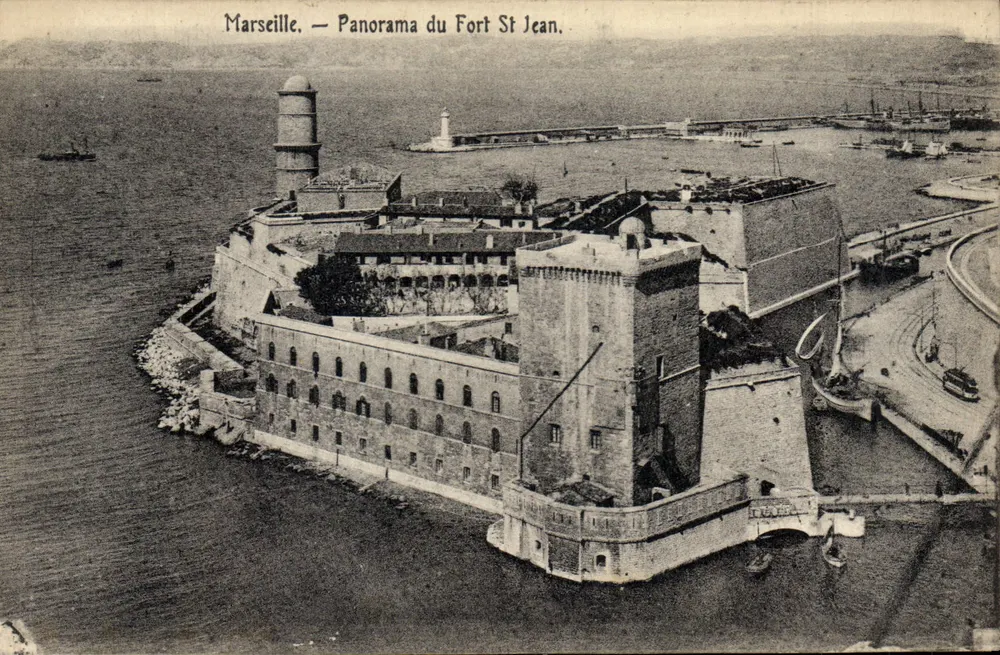 Marsella — Panorama del Fuerte St Jean — Editorial no identificada - Anverso