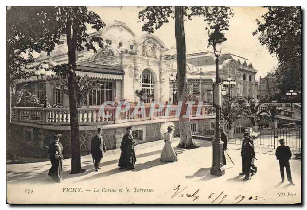 Vichy — Le Casino et les Terrasses — ND Phot - Recto