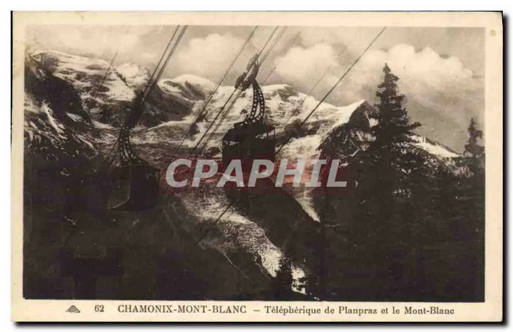 Chamonix-Mont-Blanc — Seilbahn Planpraz und der Mont-Blanc — n°62 - Vorderseite
